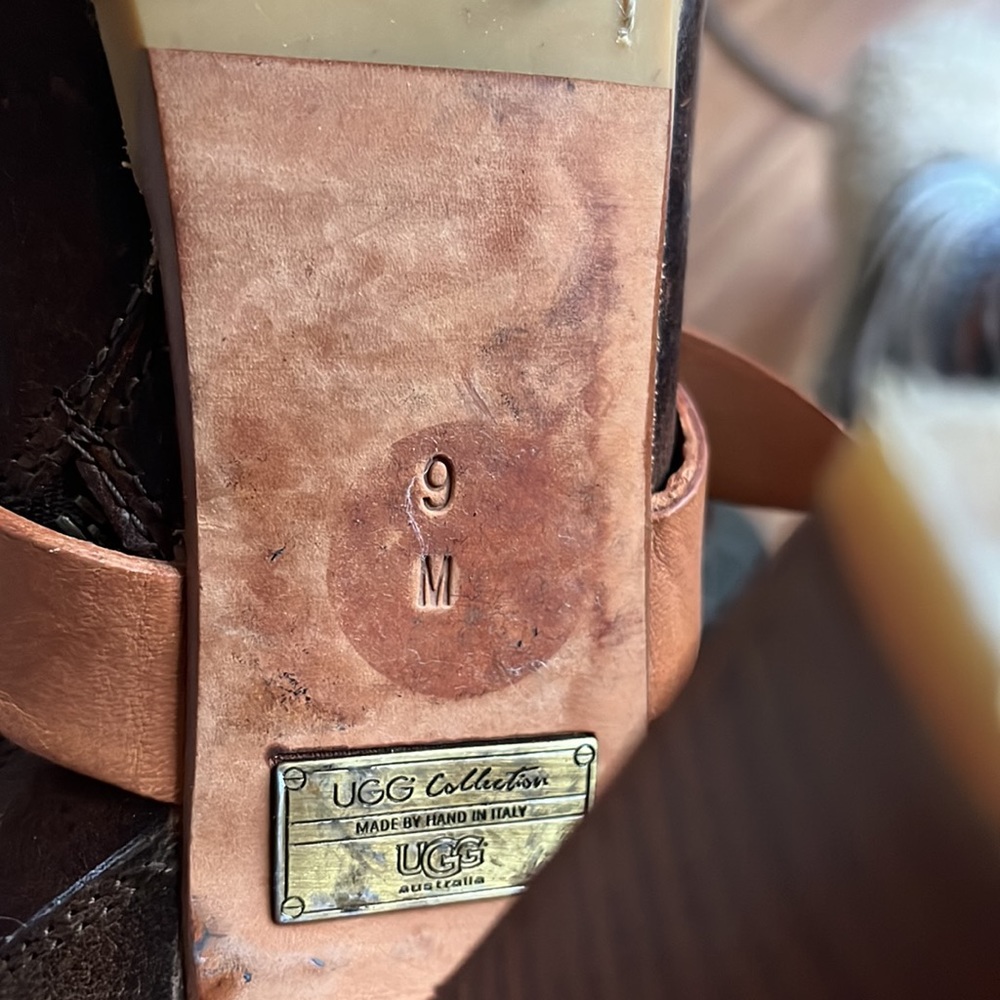 Ugg Collection Aniela Leather Wool high heeled boots - Picture 14 of 15